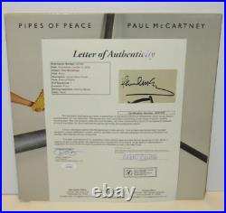 Paul McCartney Hand Signed Pipes Of Peace Vinyl Album Autographed JSA COA