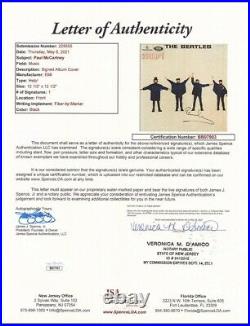 Paul McCartney Signed Album The Beatles Autographed Vinyl HELP! JSA Letter Proof