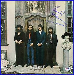 Paul McCartney The Beatles Hey Jude Signed Album Cover With Vinyl PSA/DNA #Y06753