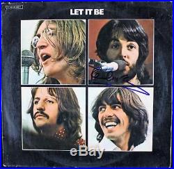 Paul Mccartney Let It Be Signed Album Cover With Vinyl Caiazzo & PSA Graded 10