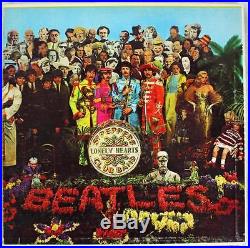 Paul Mccartney The Beatles Sgt Peppers Signed Album Cover With Vinyl Real COA