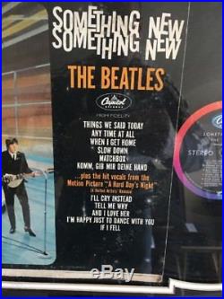 Paul Mccartney The Beatles Something New Signed Album Cover With Vinyl COA Include