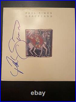 Paul Simon Signed Vinyl Graceland Album Cover. JSA Authentication
