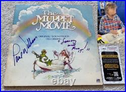 Paul Williams signed vinyl album exact proof JSA COA autograph Muppet Movie