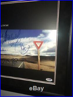 Pearl Jam Eddie Vedder Autograph Full Group Signed Yield LP Vinyl Album Psa (5)