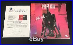 Pearl Jam Eddie Vedder Signed Authentic Auto Ten Album Lp Vinyl Bas Beckett Loa