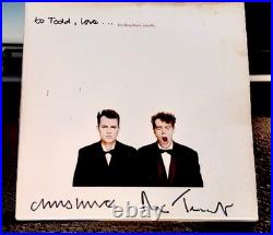 Pet Shop Boys 2 Signed Albums 12 Vinyl Disco & 2nd Album Cover (No Vinyl)