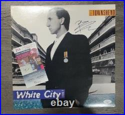 Pete Townshend THE WHO Signed Autographed WHITE CITY Vinyl Album JSA