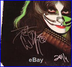 Peter Criss KISS Signed Autograph KISS Peter Criss S/T Album Vinyl LP Solo