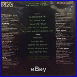 Peter Criss Signed 1978 Solo Album Picture Disc Lp Vinyl Kiss +event Pic 3/2/18