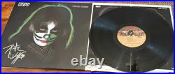 Peter Criss Solo Vinyl Signed 2/21/26 Very Nice Autograph KISS Mad Monster COA