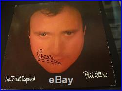 Phil Collins IN PERSON PROOF Signed No Jacket Required Vinyl Album PSA/DNA JSA