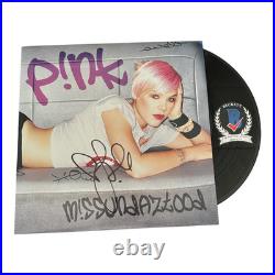 Pink Signed Autograph Missundaztood Lp Vinyl Album Bas Beckett