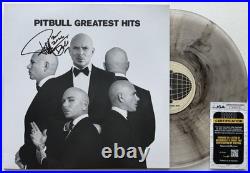 Pitbull Signed'greatest Hits' Vinyl Record Album Lp Mr. Worldwide 305 Jsa Coa