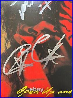 Poison Signed Vinyl Album Open Up And Say Ahh Bret Michaels +3 Beckett Bas Proof