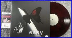 Post Malone SIGNED Twelve Carrot Toothache Red Vinyl JSA COA Album LP Autograph