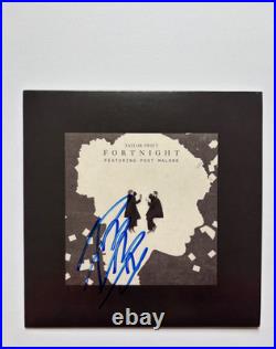 Post Malone Signed Fortnight 7 Vinyl Album Rsd 2025 Taylor Swift Single Pm2 Bas