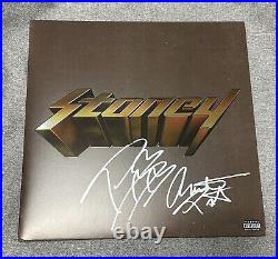 Post malone signed autograph austin post album vinyl with Proof SUPER RARE