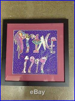 Prince album 1999 vinyl signed by Prince. Autograph COA. Professionally framed
