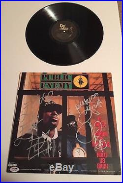 Public Enemy Signed 3 It Takes A Nation Album Vinyl PSA/DNA FL #V06789 Flav