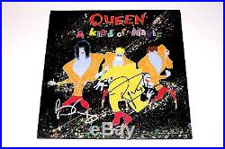 QUEEN BRIAN MAY ROGER TAYLOR SIGNED'A KIND OF MAGIC' VINYL RECORD ALBUM WithCOA