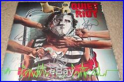 QUIET RIOT signed album vinyl by entire band-KEVIN DUBROW (RIP)