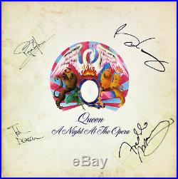 Queen (4) Mercury, Taylor, May & Deacon Signed Album Cover With Vinyl BAS #A70471