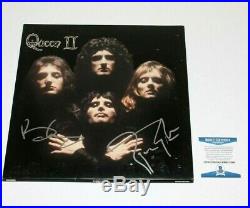Queen Brian May & Roger Taylor Signed'ii' Album Vinyl Record Lp 2 Bas Coa Proof