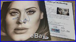 RARE Adele Signed Autographed Vinyl Album 25 PSA DNA Authenticated-LOA-Real Deal