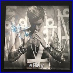 RARE Justin Bieber Signed Purpose Vinyl Album EXACT PROOF 1