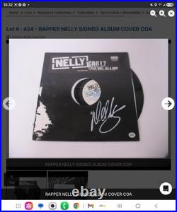 RARE NELLY Hand Signed Autographed Vinyl Album Cover Rapper Grillz 2005 w COA RARE NELLY Hand Signed Autographed Vinyl Album Cover Rapper Grillz 2005 w COA