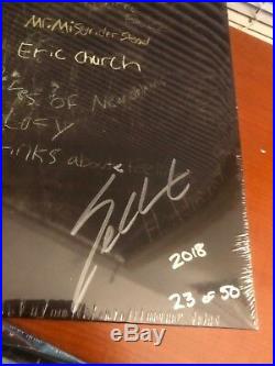 RARE set Eric Church hand signed 6 studio albums from 2018 (#d of 50) VINYL LP