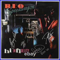 REO Speedwagon JSA Fully Signed Autograph Album Vinyl Record REO Speedwagon JSA Fully Signed Autograph Album Vinyl Record