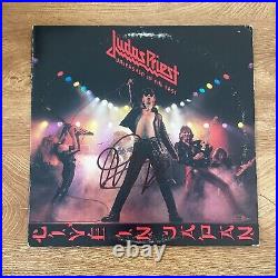 ROB HALFORD signed vinyl album JUDAS PRIEST UNLEASHED IN THE EAST 1