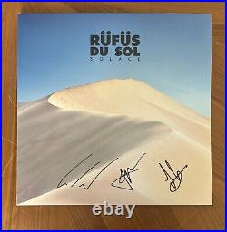RUFUS DU SOL signed vinyl album SOLACE TYRONE, JON & JAMES 3