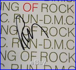 RUN DMC & JAM MASTER JAY Signed Autograph King of Rock Album Vinyl LP by 3