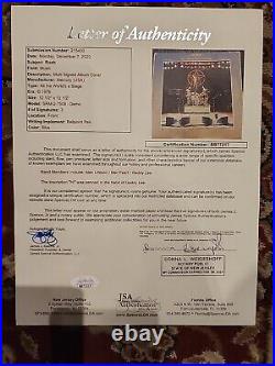RUSH JSA COA Signed Rare Autograph Vinyl Album Geddy Lee Alex Lifeson Neil Peart
