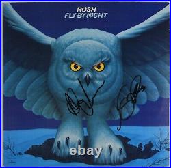 RUSH JSA Epperson Signed Autograph Album Record Vinyl REAL Fly By Night