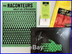 Raconteurs Signed Help Us Stranger Vinyl Album Jack White Stripes Autographed