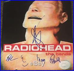 Radiohead Full Band Signed Mint Autograph The Bends Album Vinyl Thom Yorke +5