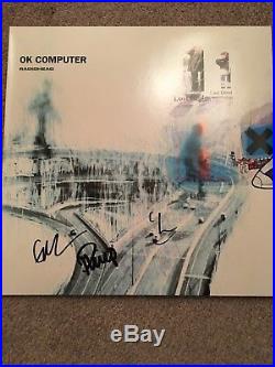 Radiohead Signed Album Exact Proof Coa Vinyl Record Ok Computer