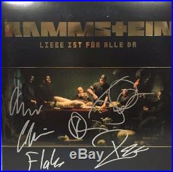 Rammstein Signed Autographed Liebe Ist Fur Alle Da Vinyl Album Till Lindemann ++