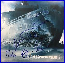 Rammstein Signed Autographed Rosenrot Vinyl Album Till Lindemann Richard ++ Coa