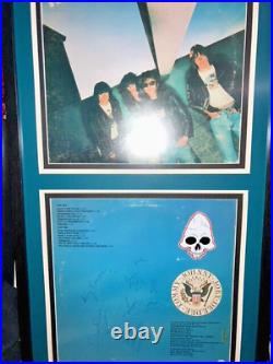 Ramones band signed JSA vinyl album PUNK Joey Ramone Johnny Dee Dee Tommy RARE