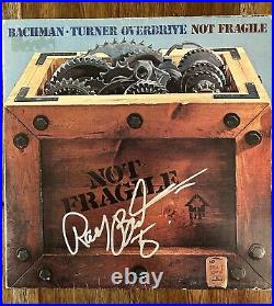 Randy Bachman' Signed Vinyl Album'Not Fragile' Bachman-Turner Overdrive PROOF