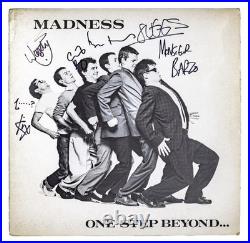 Rare 1979 1st Press MADNESS Multi-Signed x6 ONE STEP BEYOND Vinyl Album LP PSA