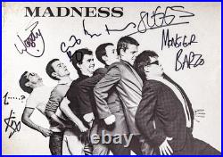 Rare 1979 1st Press MADNESS Multi-Signed x6 ONE STEP BEYOND Vinyl Album LP PSA