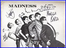 Rare 1979 1st Press MADNESS Multi-Signed x6 ONE STEP BEYOND Vinyl Album LP PSA