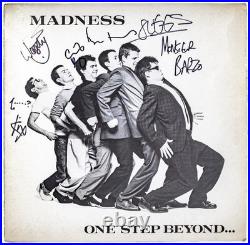 Rare 1979 1st Press MADNESS Multi-Signed x6 ONE STEP BEYOND Vinyl Album LP PSA