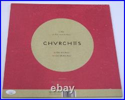 Rare CHVRCHES All 3 signed GUN Vinyl Album Cover PROOF Lauren Mayberry JSA COA